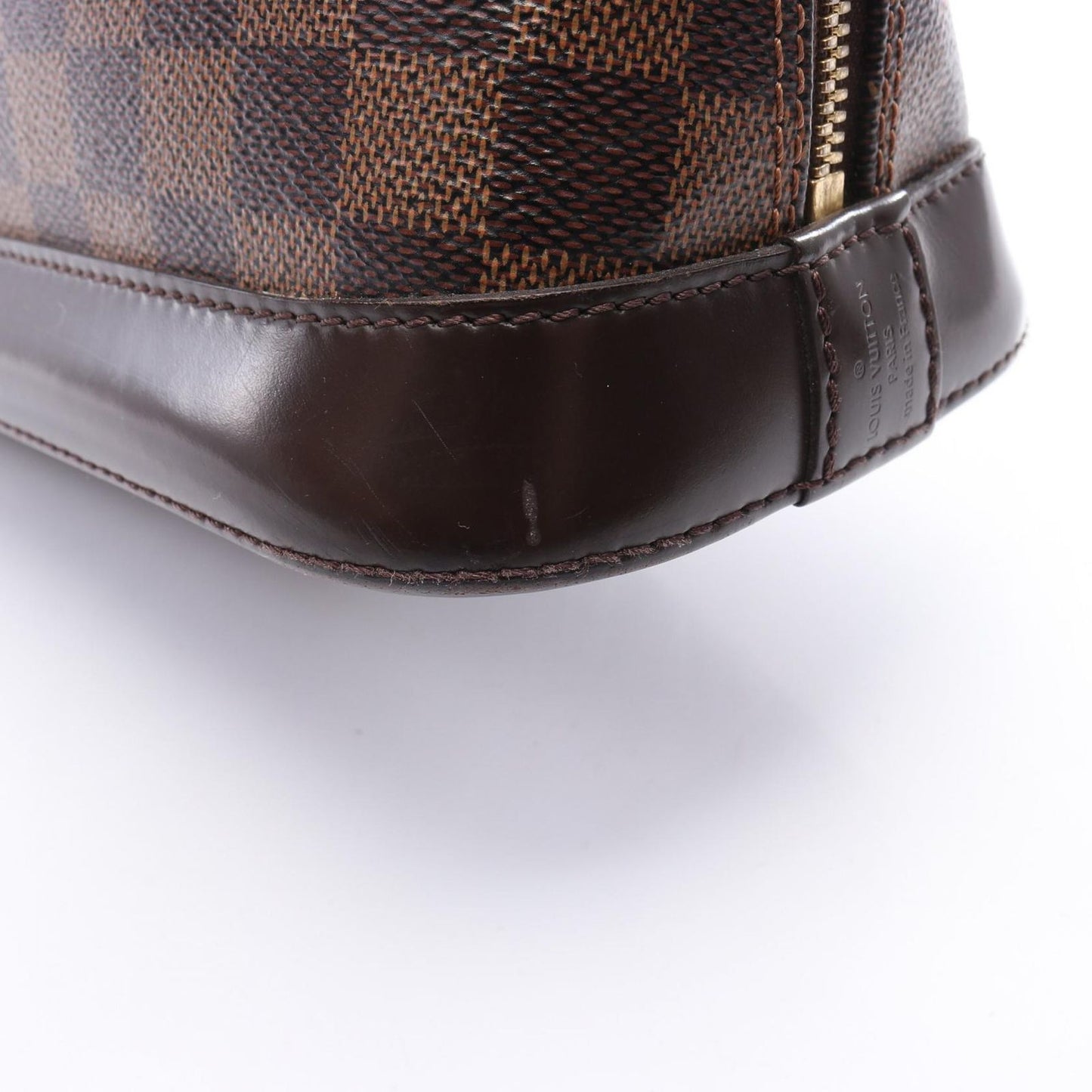Louis Vuitton Handbag Alma BB Damier Ebene Canvas Leather — view 8