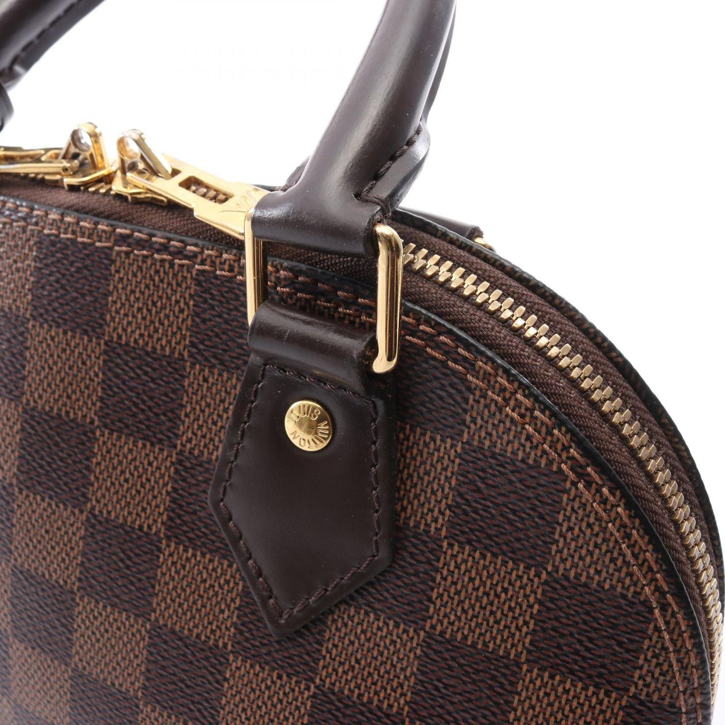 Louis Vuitton Handbag Alma BB Damier Ebene Canvas Leather — view 9