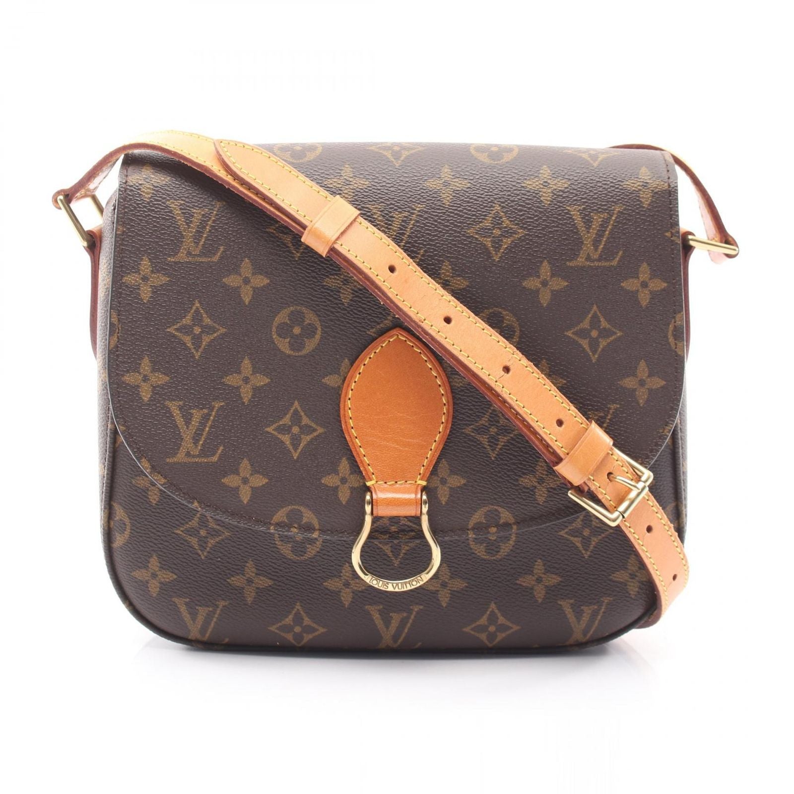 Louis Vuitton Shoulder Bag Saint Cloud GM Canvas Leather