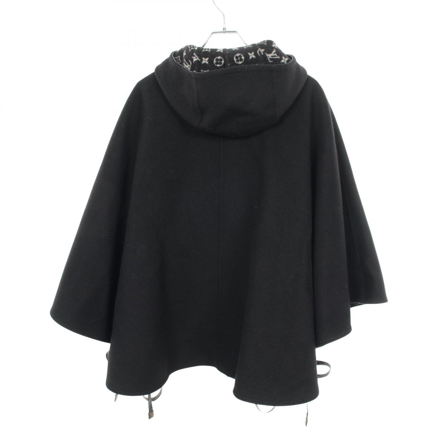 Louis Vuitton Monogram Poncho with Hood Wool Silk — view 2