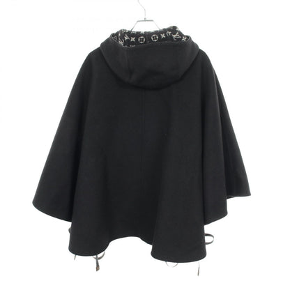Louis Vuitton Monogram Poncho with Hood Wool Silk — view 2