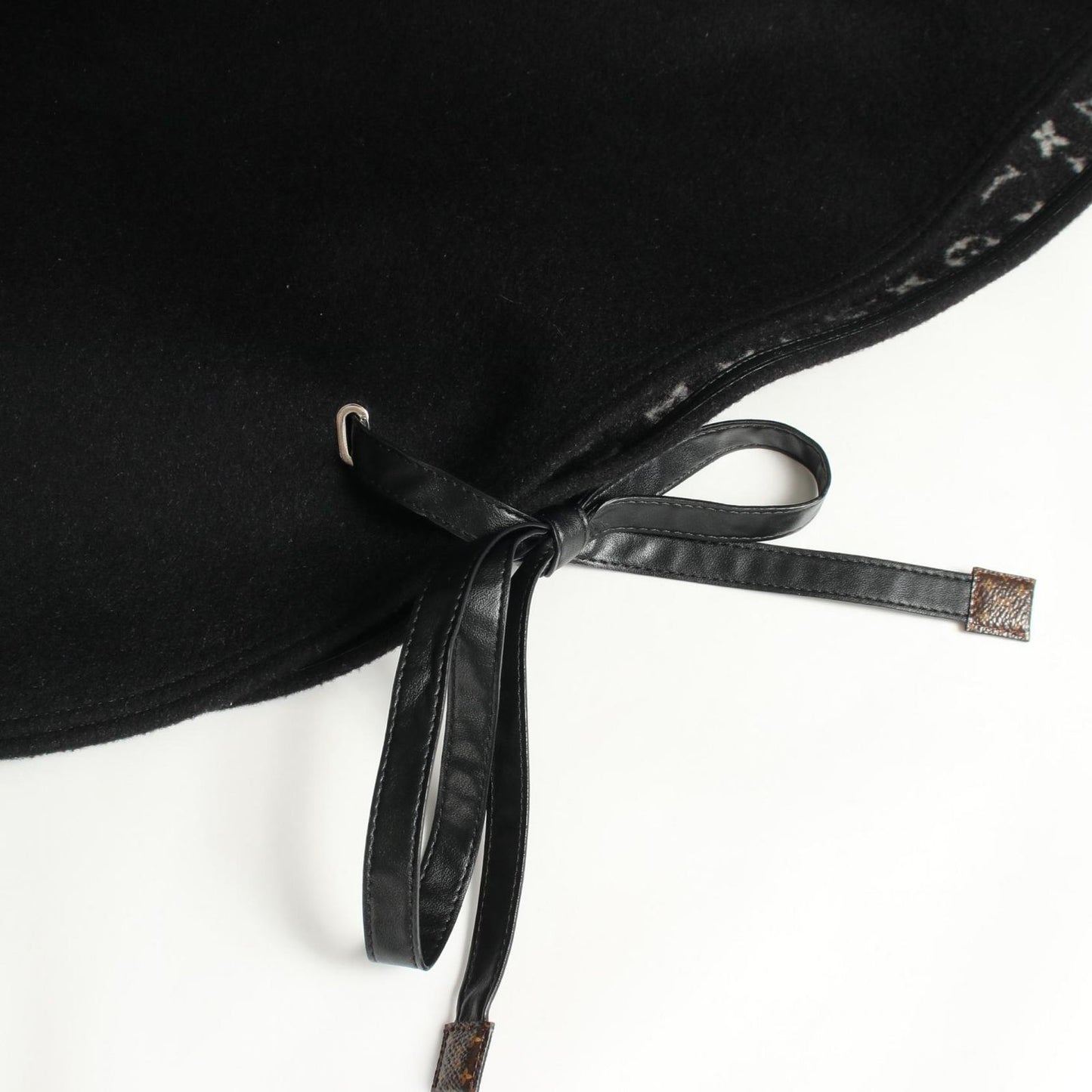 Louis Vuitton Monogram Poncho with Hood Wool Silk — view 7