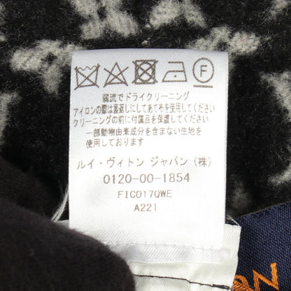 Louis Vuitton Monogram Poncho with Hood Wool Silk — view 4