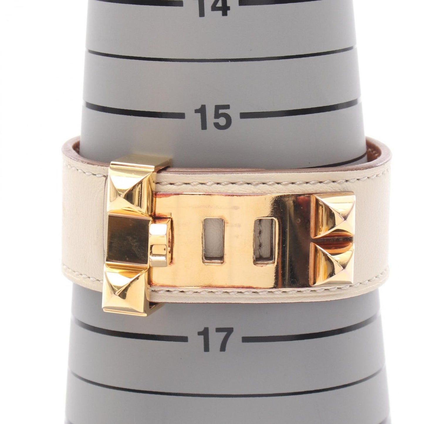 Hermes Bangle Collier de Chien 24 Leather Bracelet — view 5