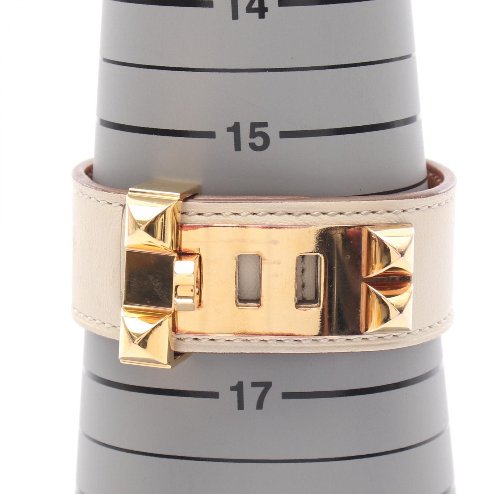 Hermes Bangle Collier de Chien 24 Leather Bracelet — view 5
