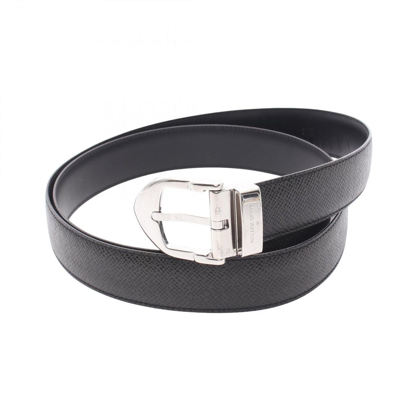 Louis Vuitton Belt Ceinture Classic Taiga Ardoise Leather