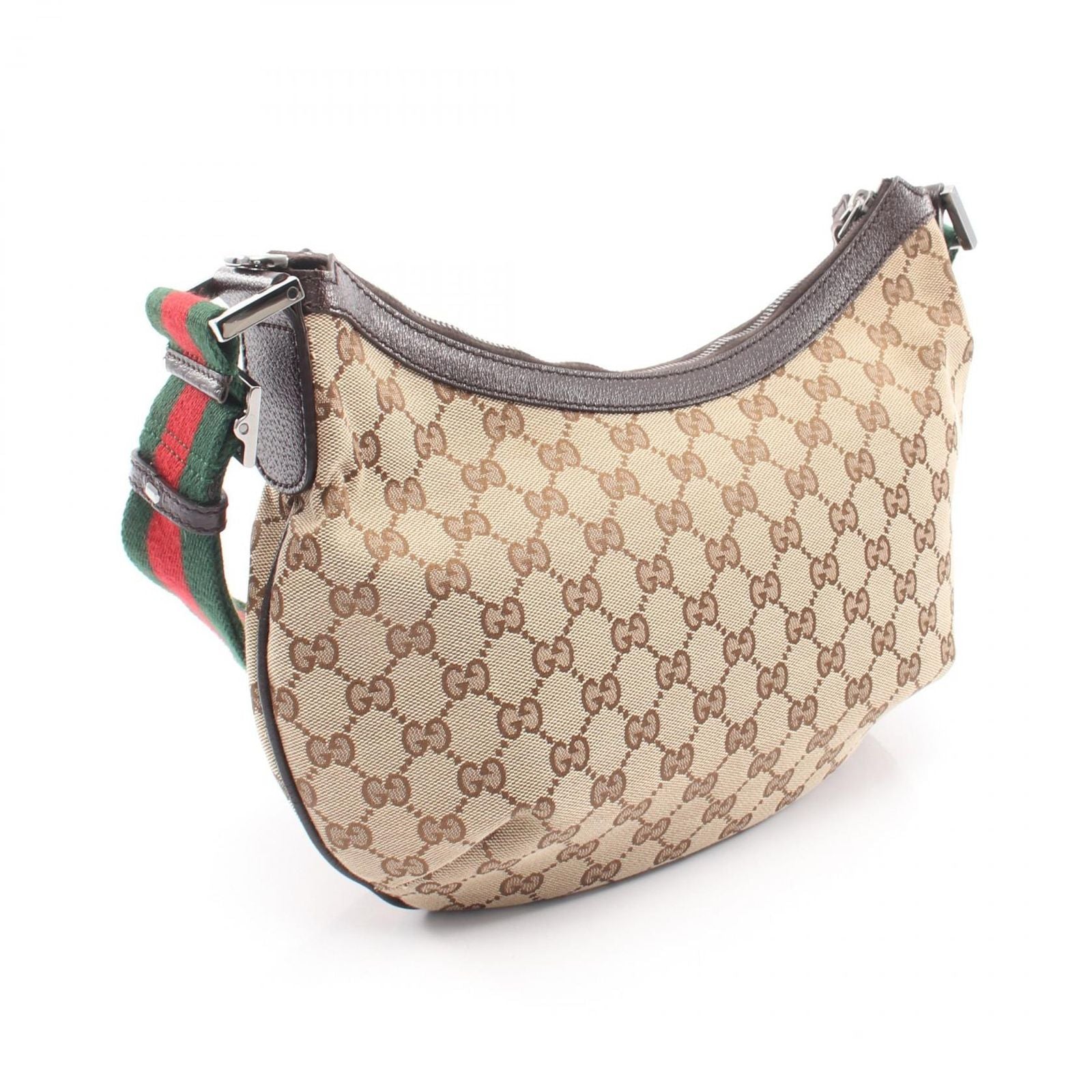 Gucci Shoulder Bag GG Canvas Beige Brown Sherry Line — view 2