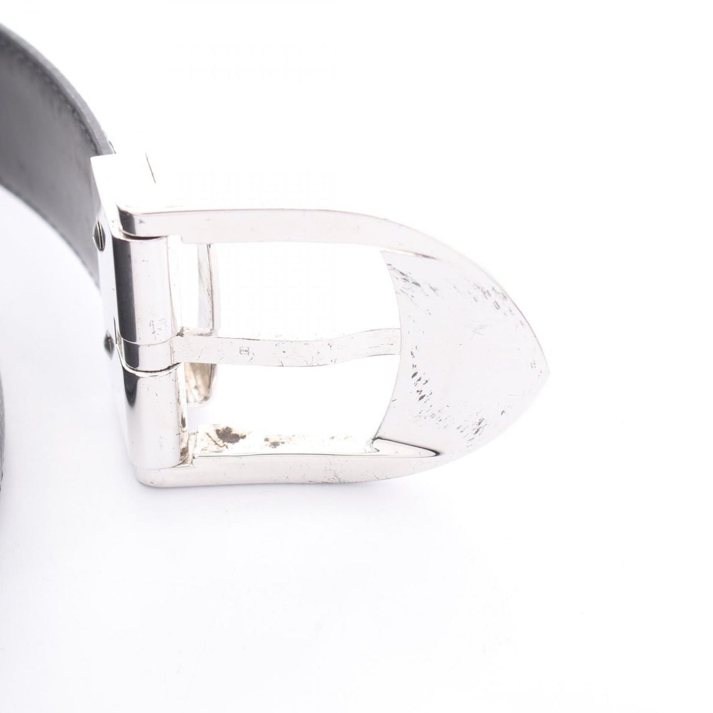 Louis Vuitton Belt Ceinture Classic Taiga Ardoise Black Leather — view 6