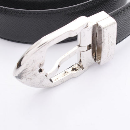 Louis Vuitton Belt Ceinture Classic Taiga Ardoise Black Leather — view 7