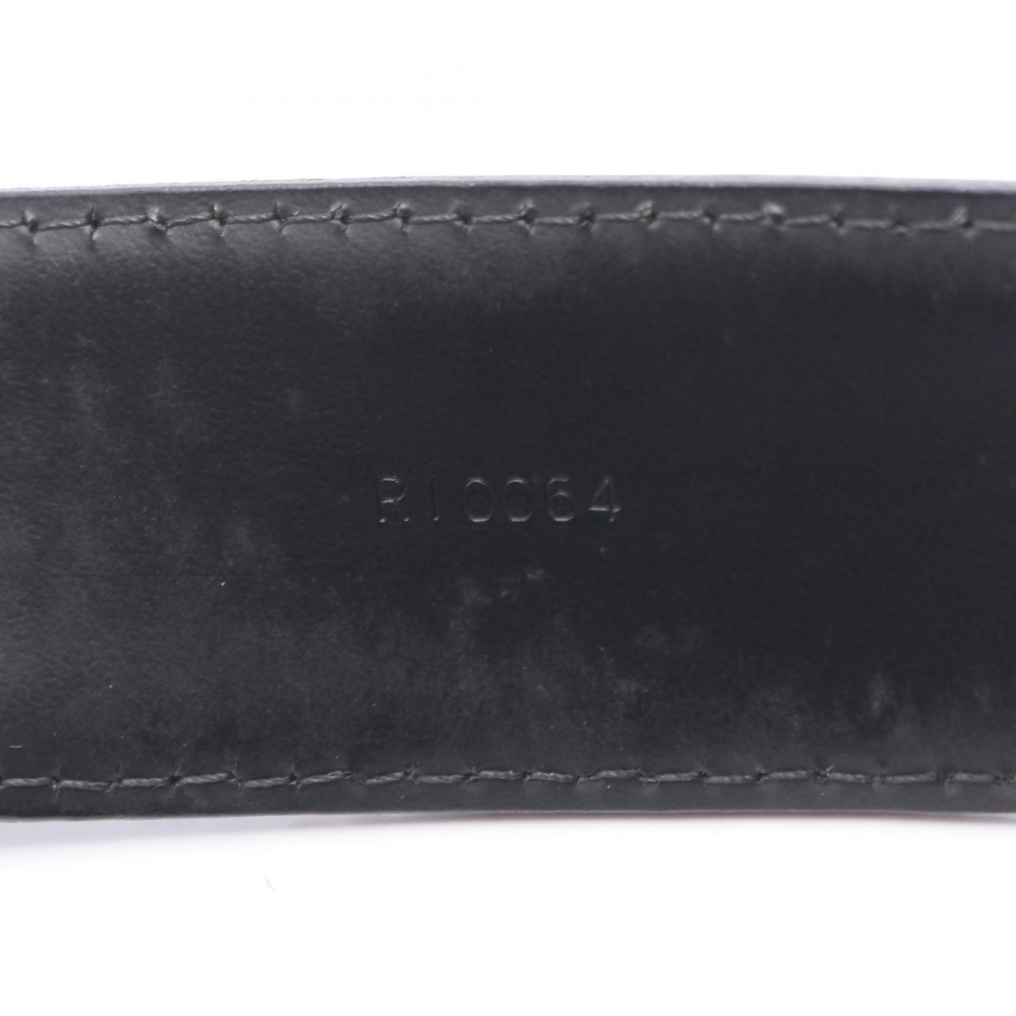 Louis Vuitton Belt Ceinture Classic Taiga Ardoise Black Leather — view 5