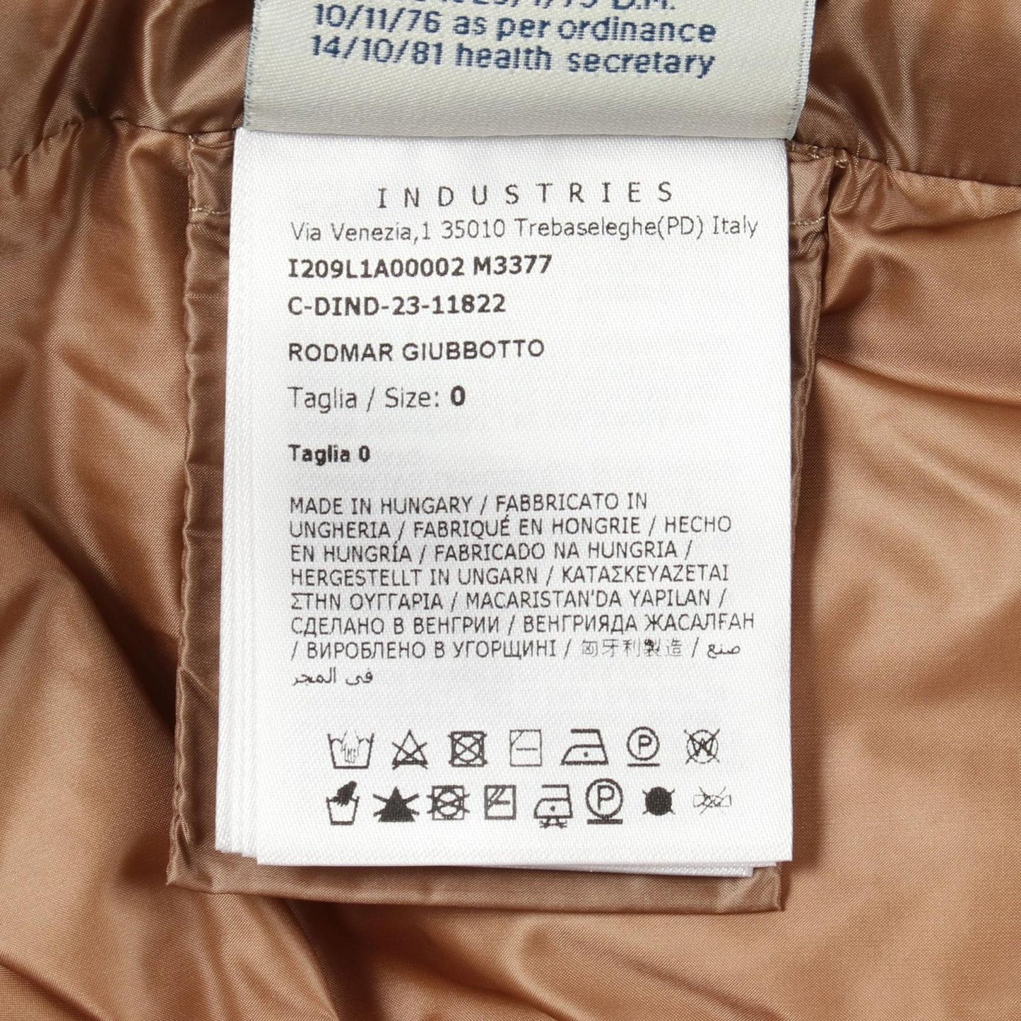 Moncler Down Jacket Genius 8 Palm Angelse Rodmar Black Brown Nylon — view 5