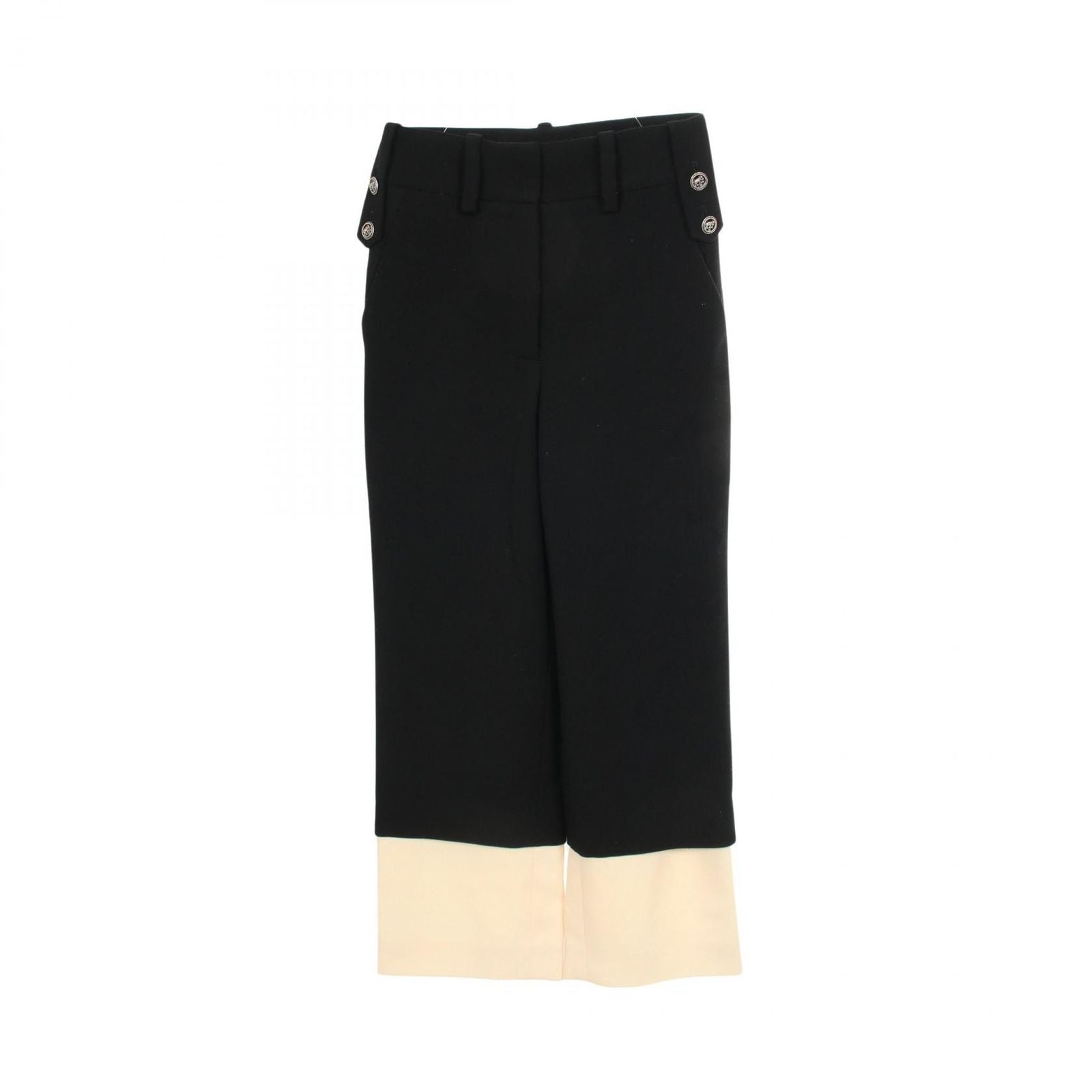 Chanel Pants Layered Wide Black Wool