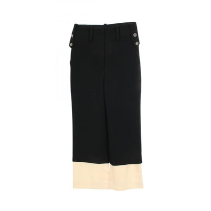 Chanel Pants Layered Wide Black Wool