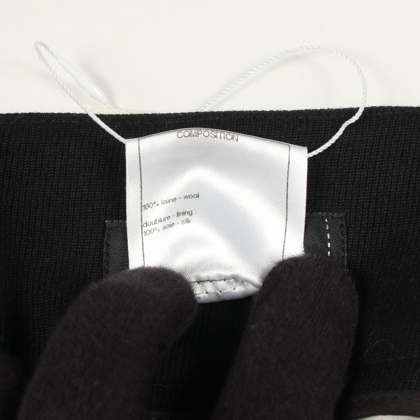 Chanel Pants Layered Wide Black Wool — view 4