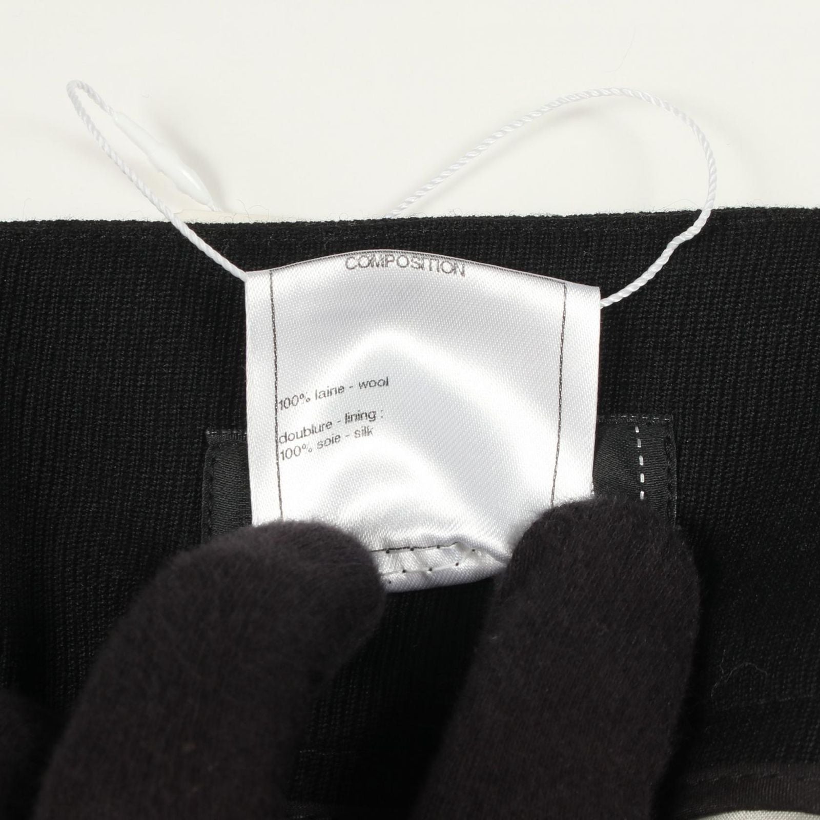 Chanel Pants Layered Wide Black Wool — view 4