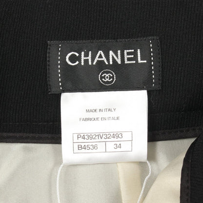 Chanel Pants Layered Wide Black Wool — view 3