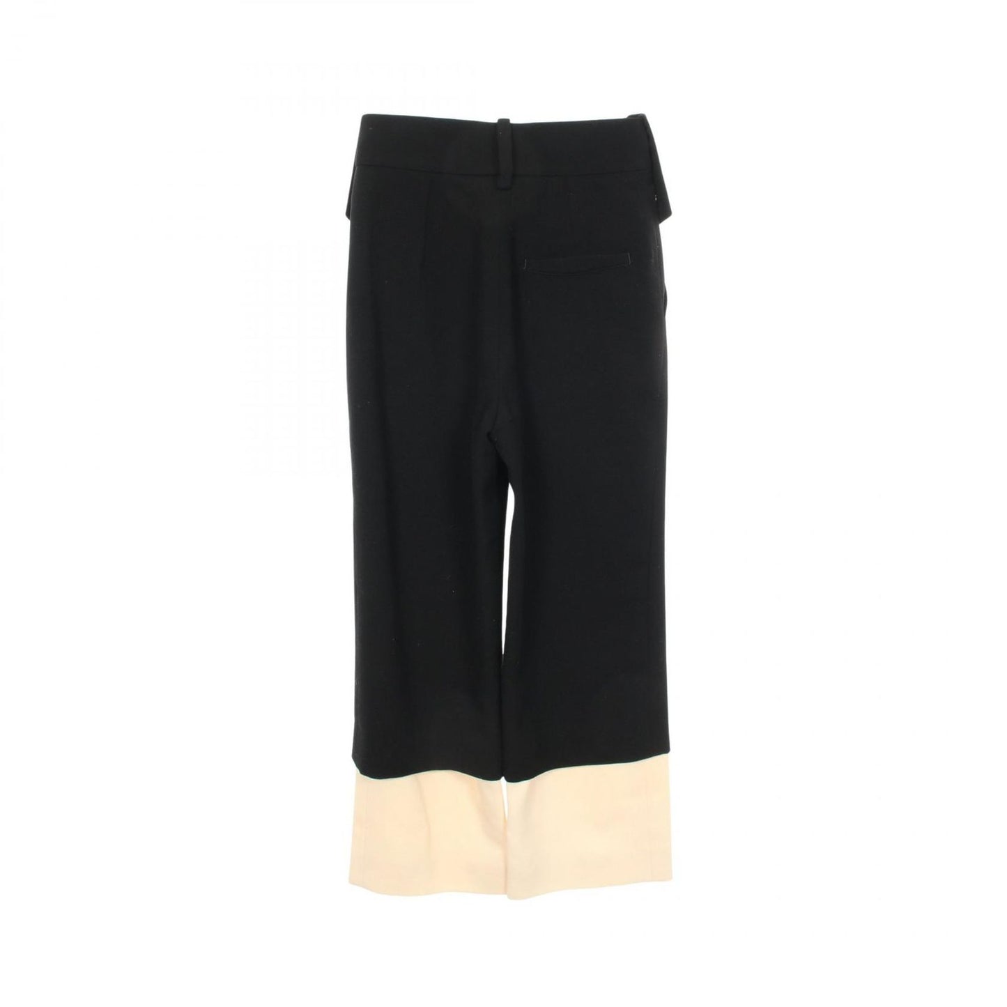 Chanel Pants Layered Wide Black Wool — view 2