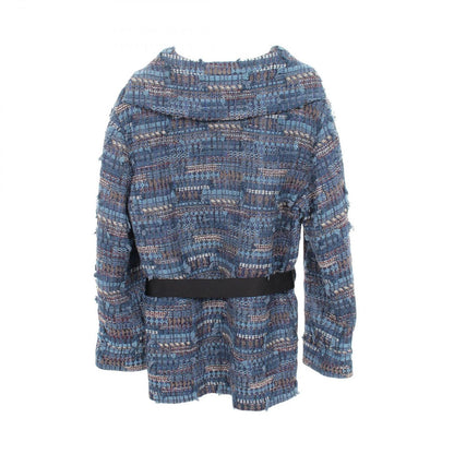 Chanel Tweed Pullover Blue Cotton Top Sweater — view 2