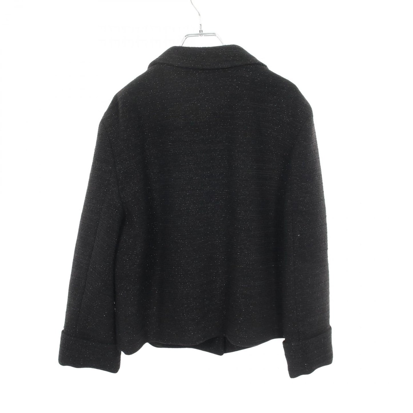 Gucci Double Breasted Tweed Black Jacket — view 2
