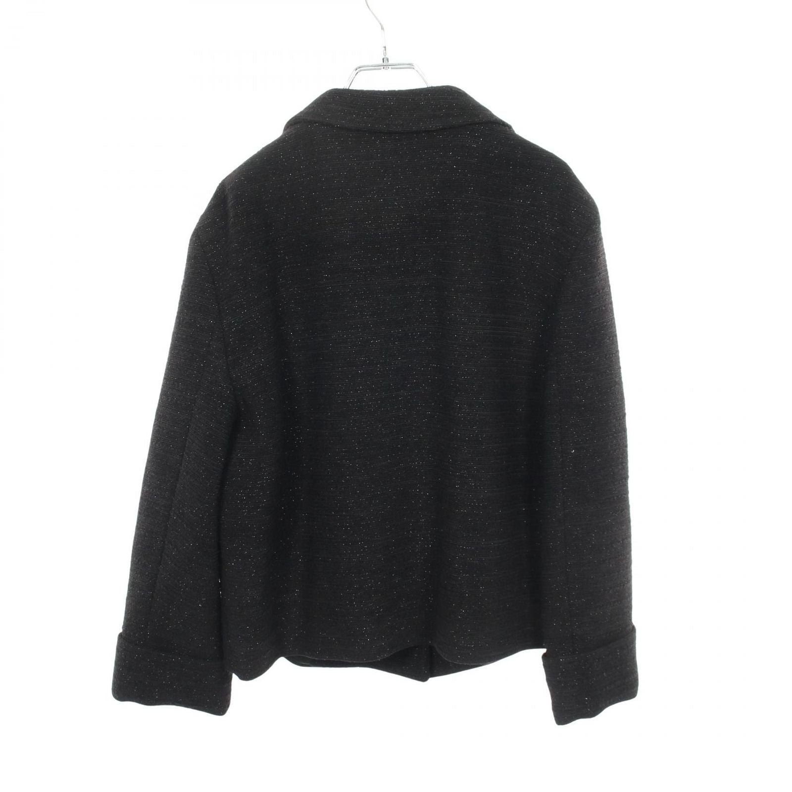 Gucci Double Breasted Tweed Black Jacket — view 2
