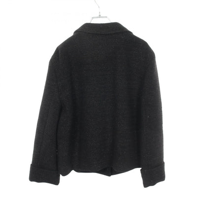Gucci Double Breasted Tweed Black Jacket — view 2