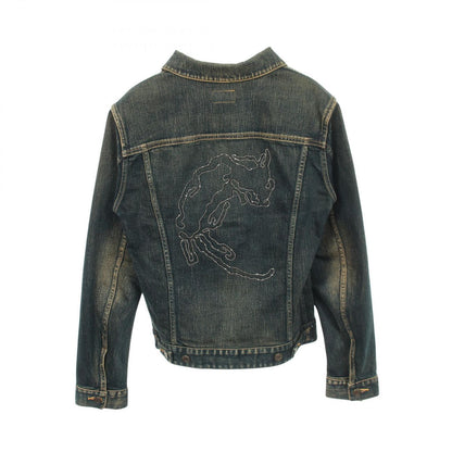 Saint Laurent Paris Denim Jacket Dead — view 2