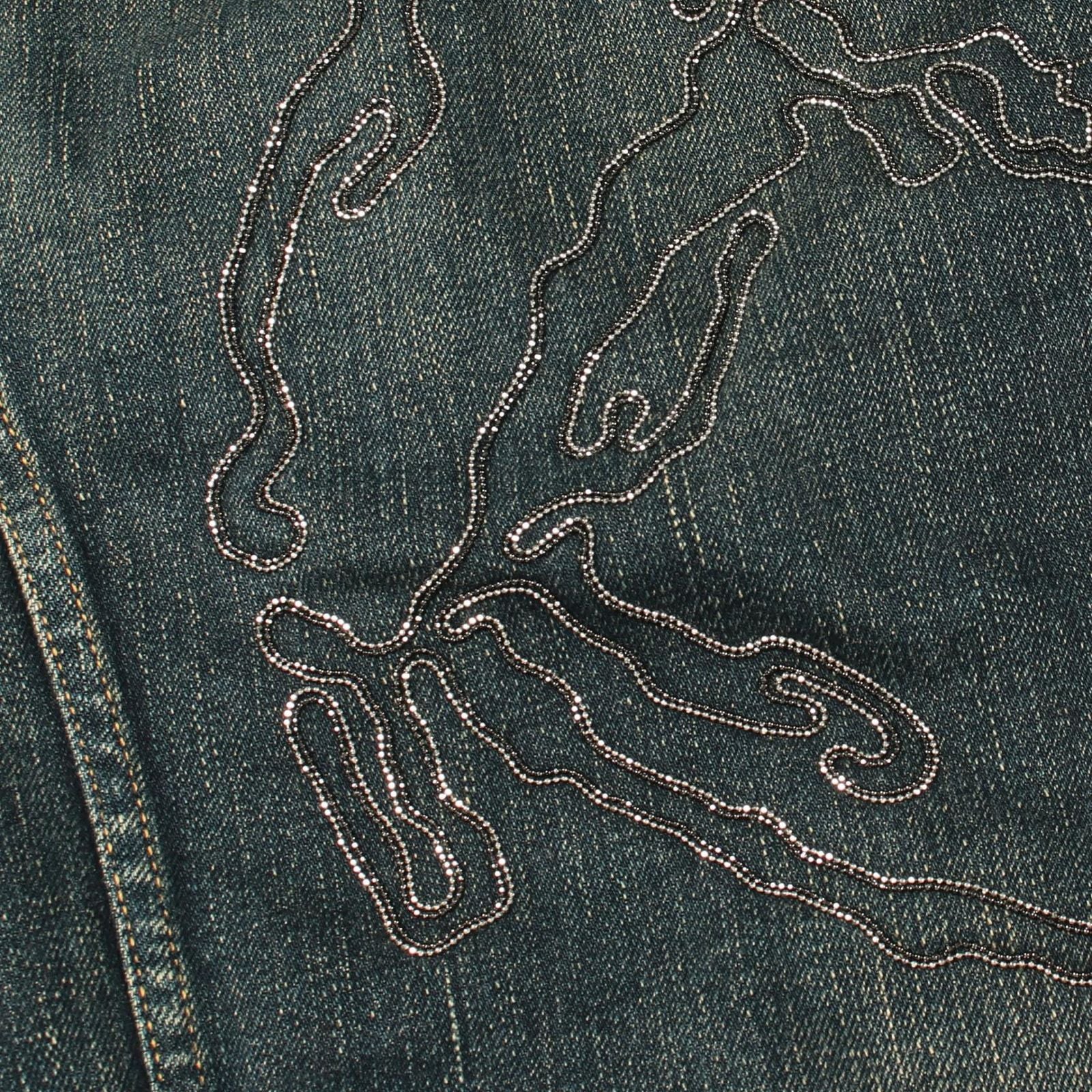 Saint Laurent Paris Denim Jacket Dead — view 7