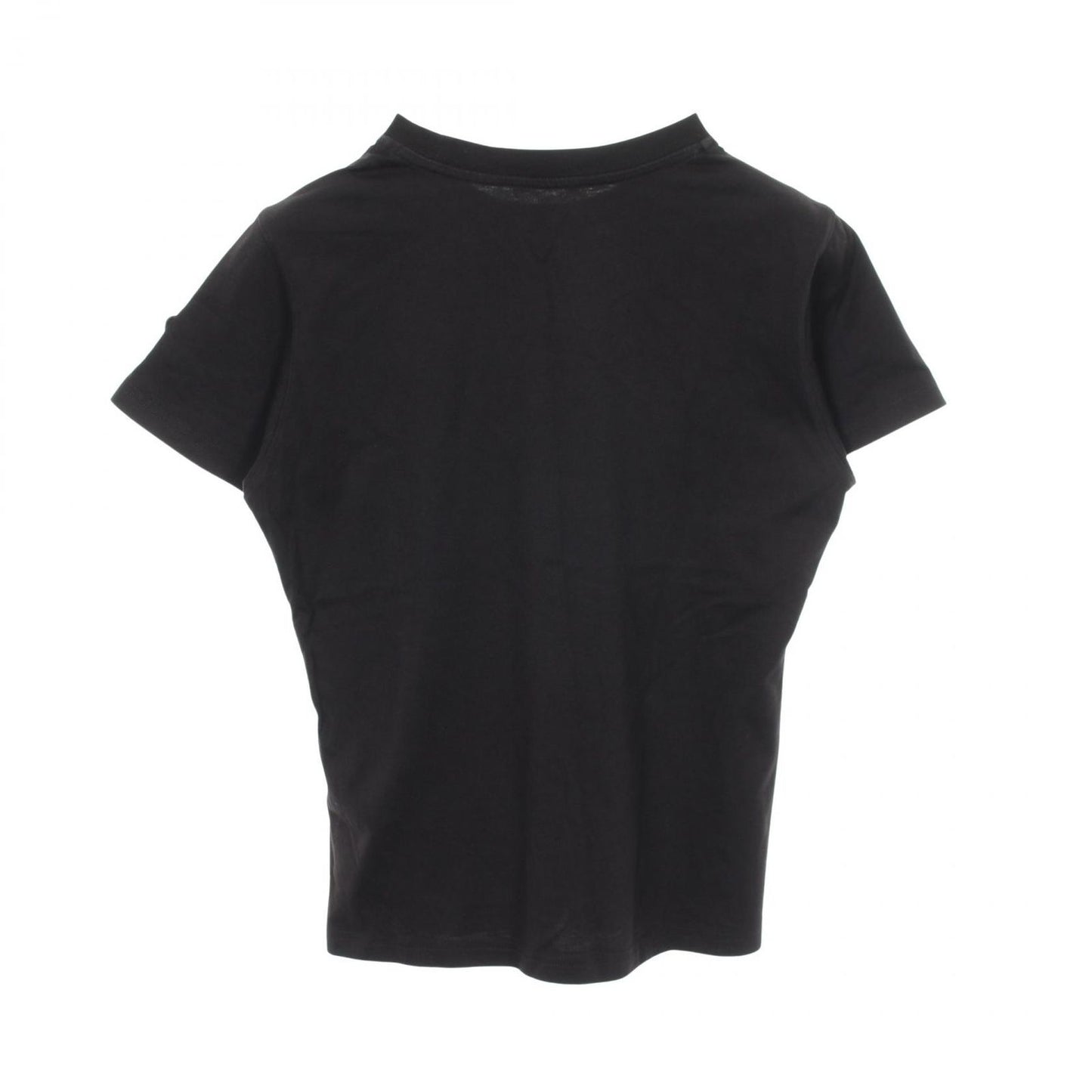 Moncler Short Sleeve T-Shirt Logo Rhinestone Crew Neck Cotton — view 2