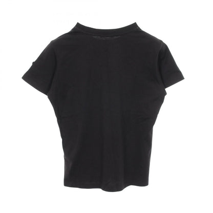 Moncler Short Sleeve T-Shirt Logo Rhinestone Crew Neck Cotton — view 2