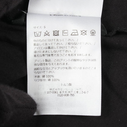Moncler Short Sleeve T-Shirt Logo Rhinestone Crew Neck Cotton — view 4