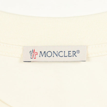 Moncler Short Sleeve T-Shirt Sequin Logo Cropped Cotton — view 3