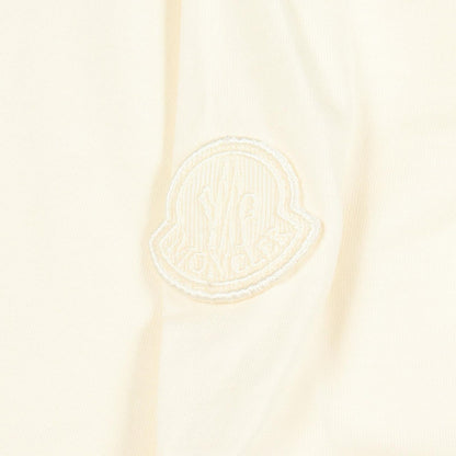 Moncler Short Sleeve T-Shirt Sequin Logo Cropped Cotton — view 6