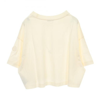 Moncler Short Sleeve T-Shirt Sequin Logo Cropped Cotton — view 2