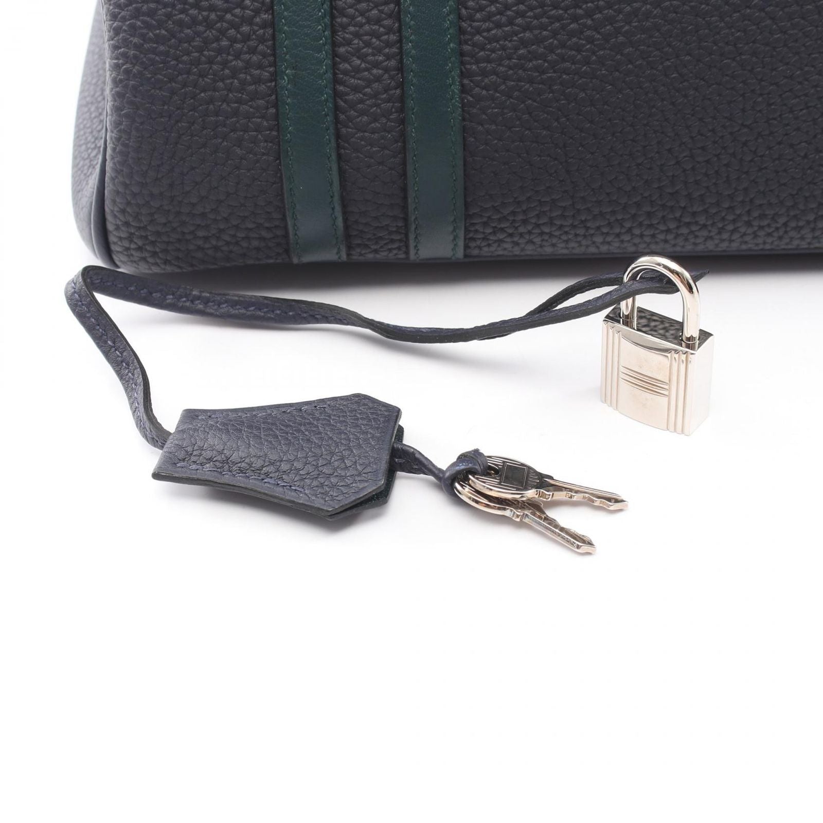 Hermes Handbag Birkin 30 Officier Blue Nuit Vert Cypress Cipress 30 — view 6