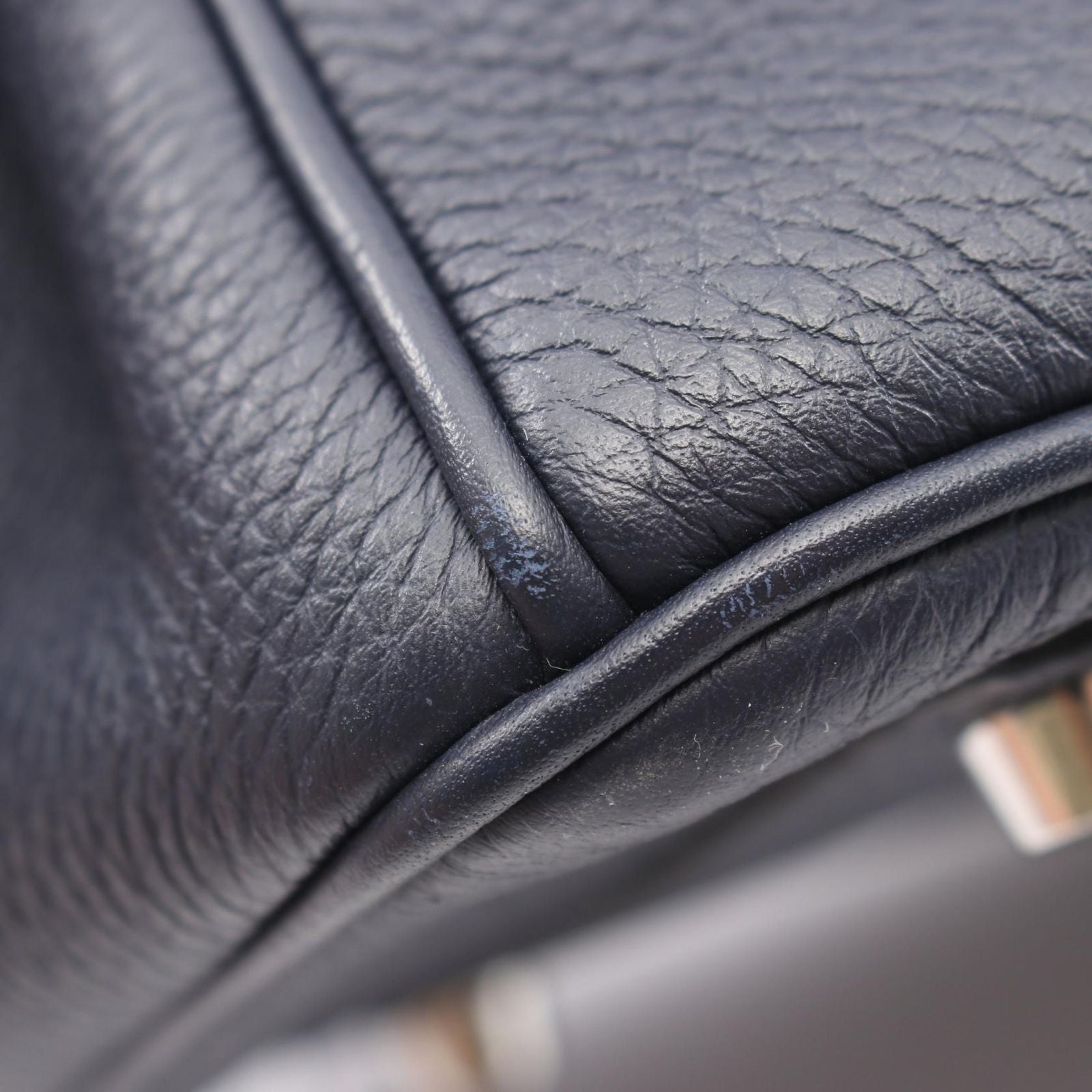 Hermes Handbag Birkin 30 Officier Blue Nuit Vert Cypress Cipress 30 — view 7