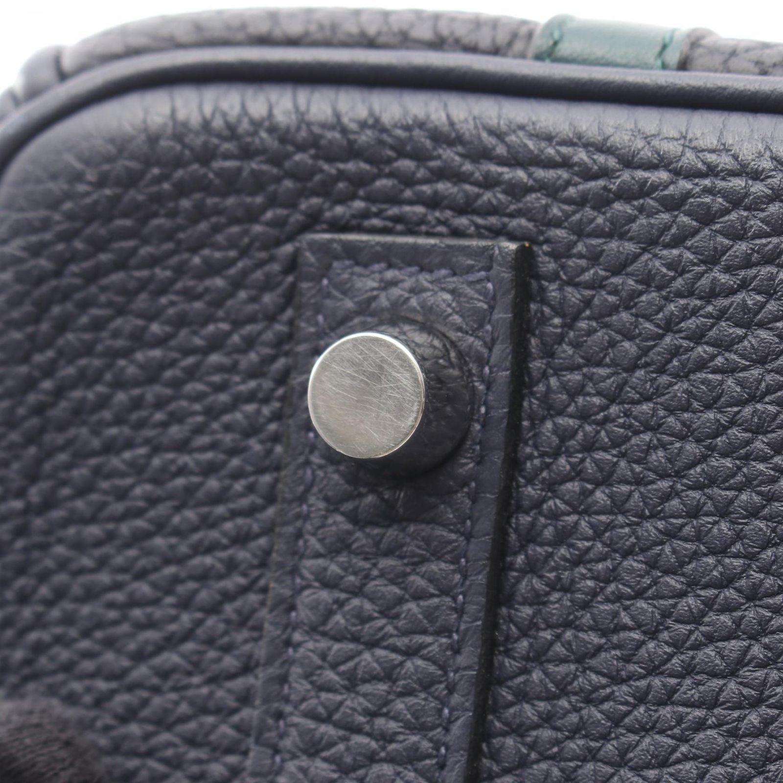 Hermes Handbag Birkin 30 Officier Blue Nuit Vert Cypress Cipress 30 — view 8