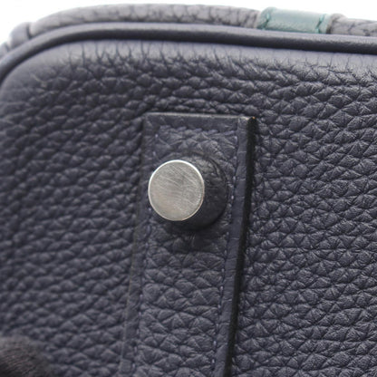 Hermes Handbag Birkin 30 Officier Blue Nuit Vert Cypress Cipress 30 — view 8