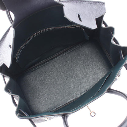 Hermes Handbag Birkin 30 Officier Blue Nuit Vert Cypress Cipress 30 — view 3