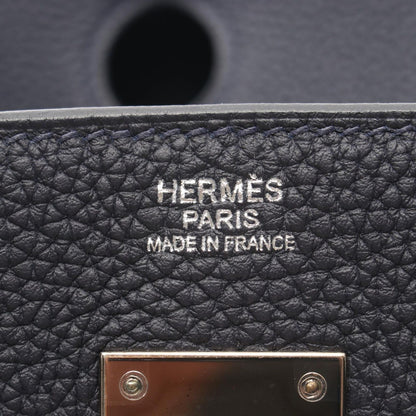 Hermes Handbag Birkin 30 Officier Blue Nuit Vert Cypress Cipress 30 — view 4