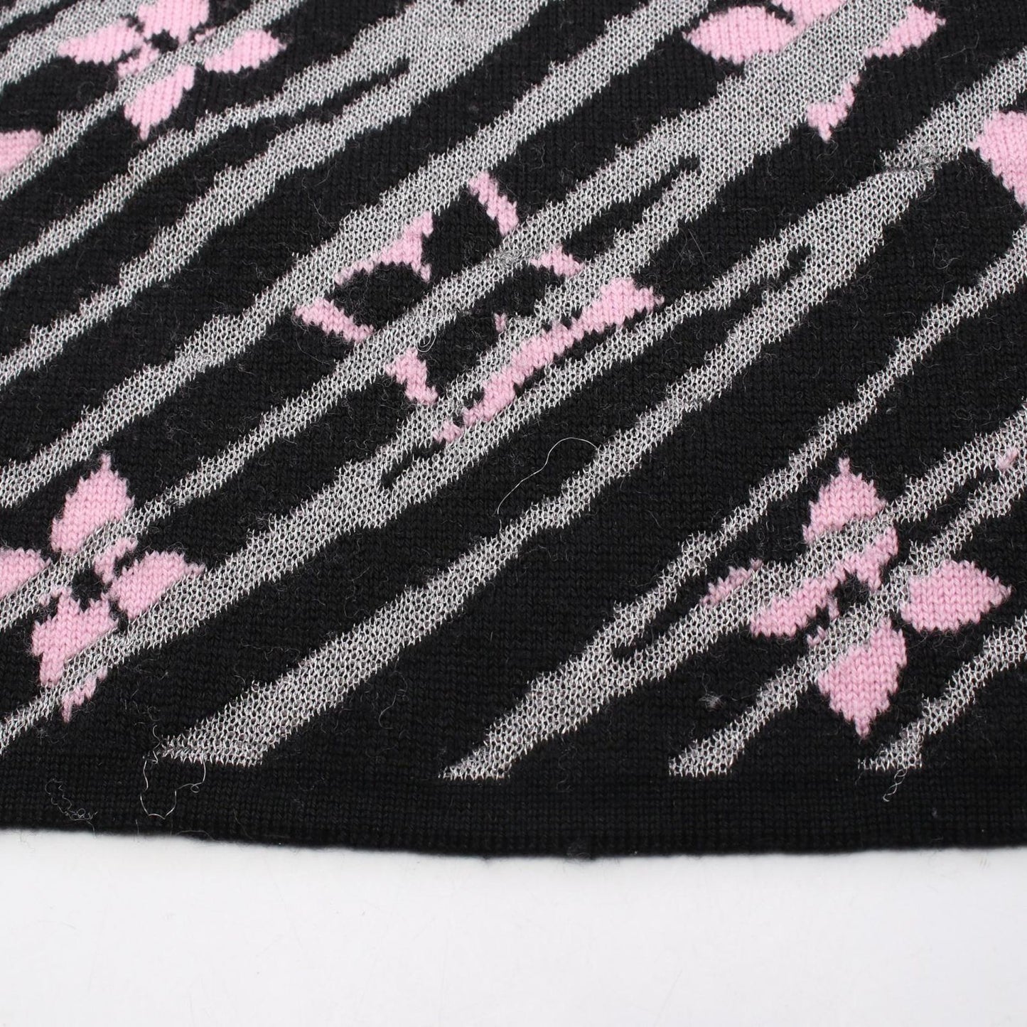 Louis Vuitton Scarf Echarpe Epi Storm Monogram Light Purple Wool Epi — view 5
