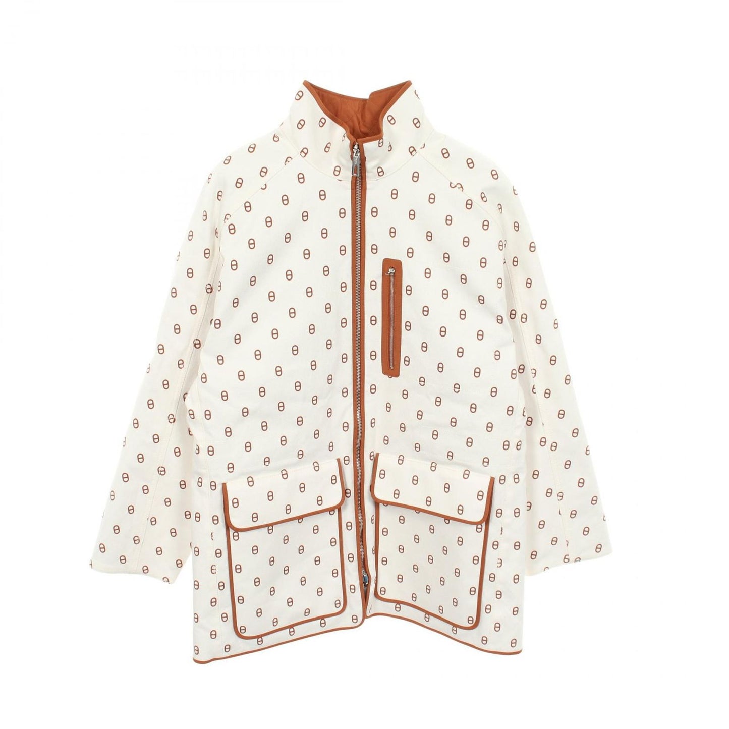 Hermes Chaine D'ancre Reversible Beige Coat
