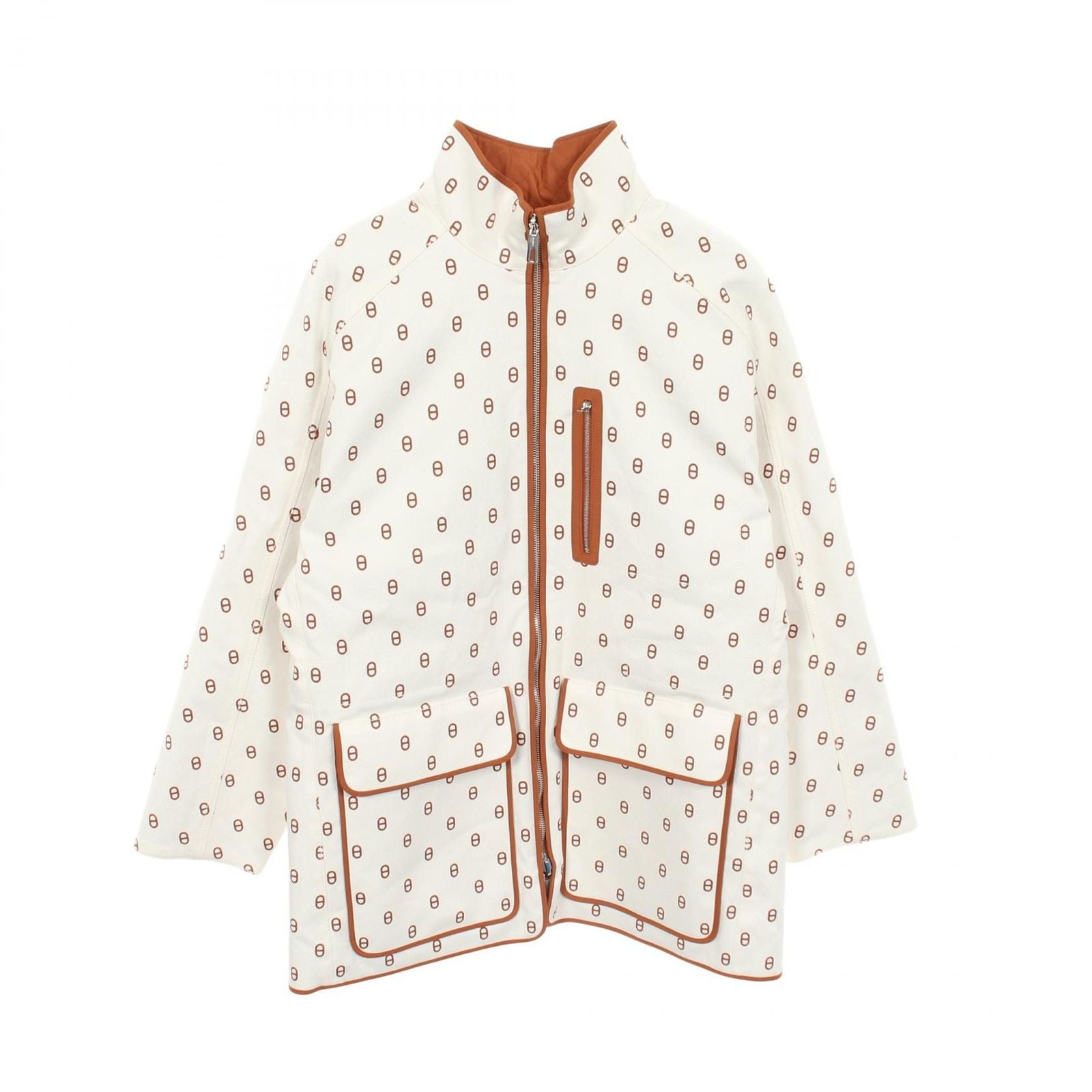 Hermes Chaine D'ancre Reversible Beige Coat