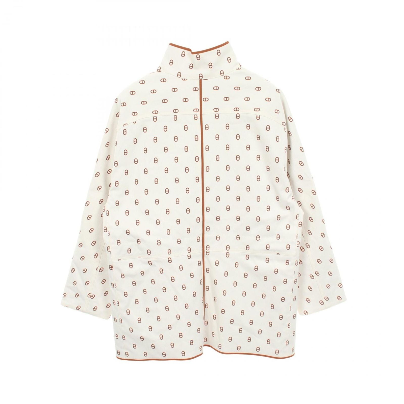 Hermes Chaine D'ancre Reversible Beige Coat — view 2
