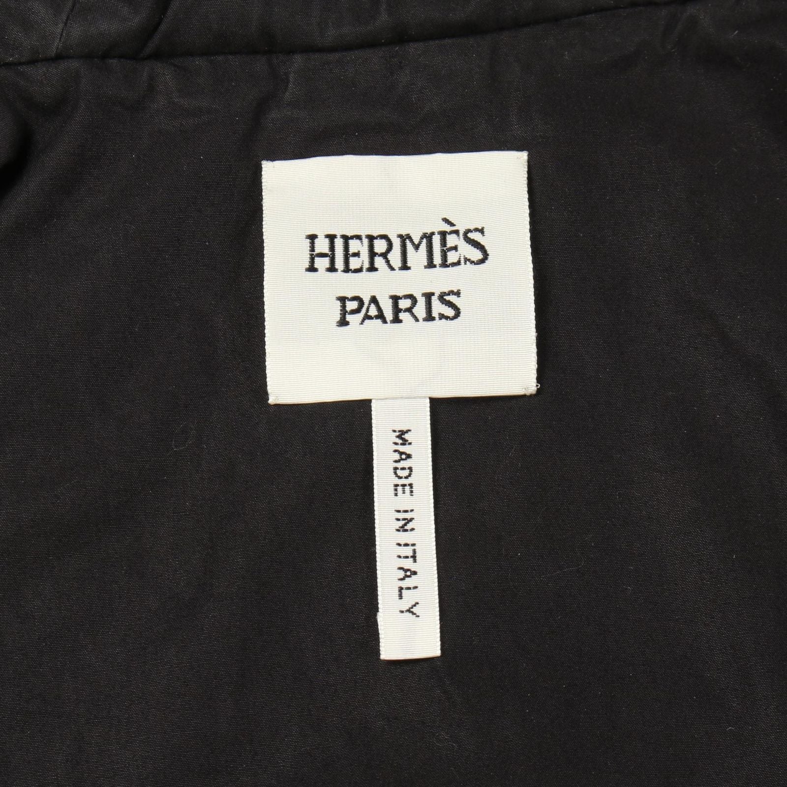 Hermes Series Button Hooded Gilet Brown Leather Coat Vest — view 3