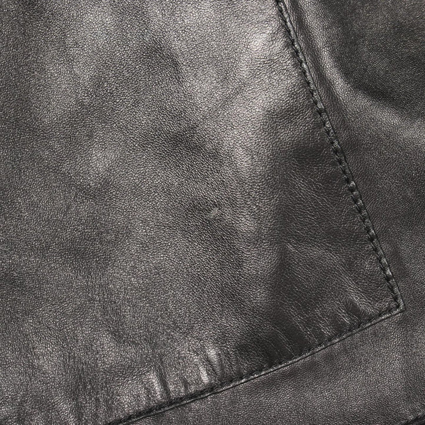 Hermes Series Button Hooded Gilet Brown Leather Coat Vest — view 7