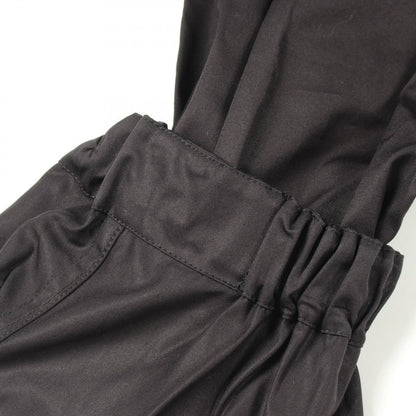 Hermes Blouse Zip Up Ruffle Shirt Black Cotton Jacket — view 5
