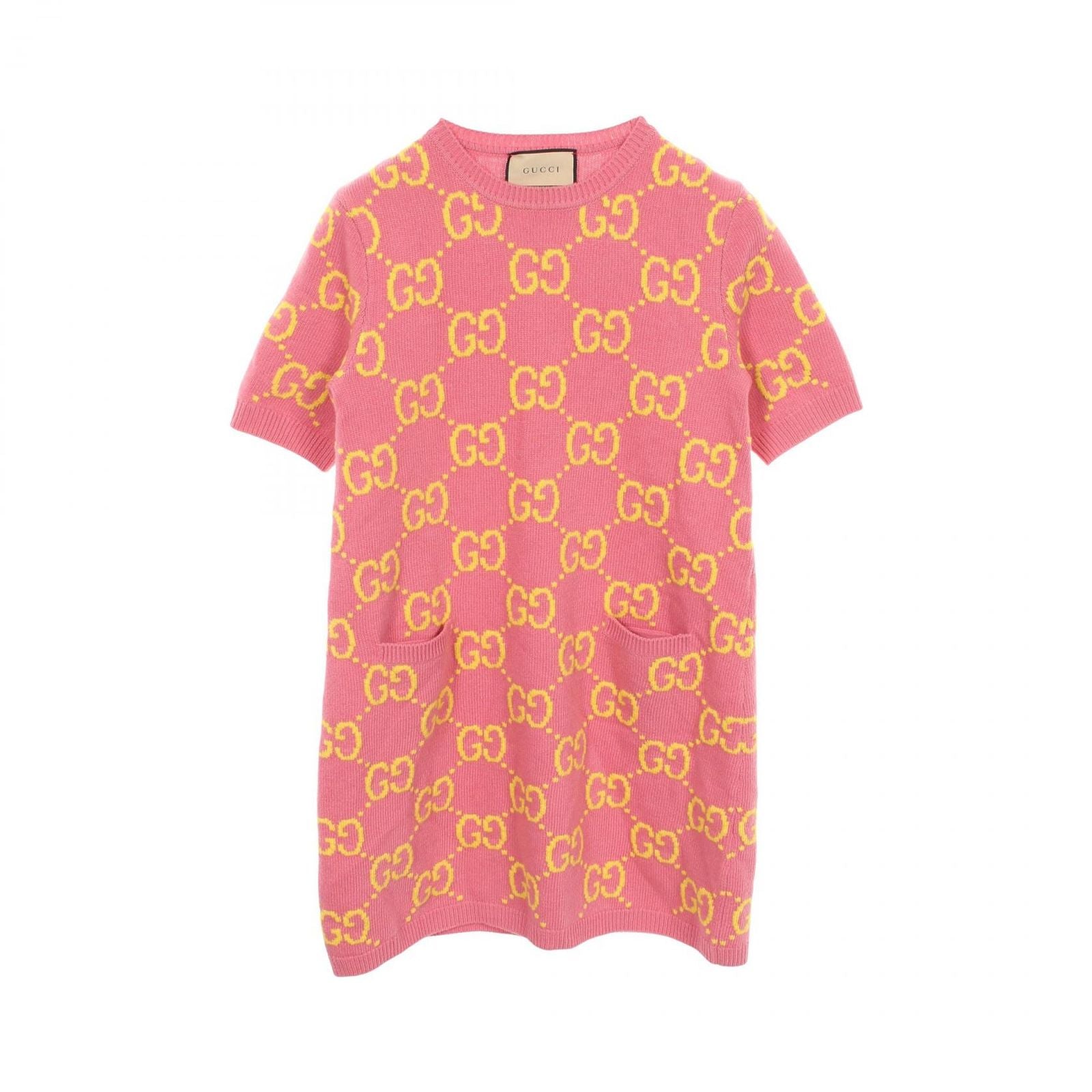 Gucci Dress GG Jacquard Wool Knit