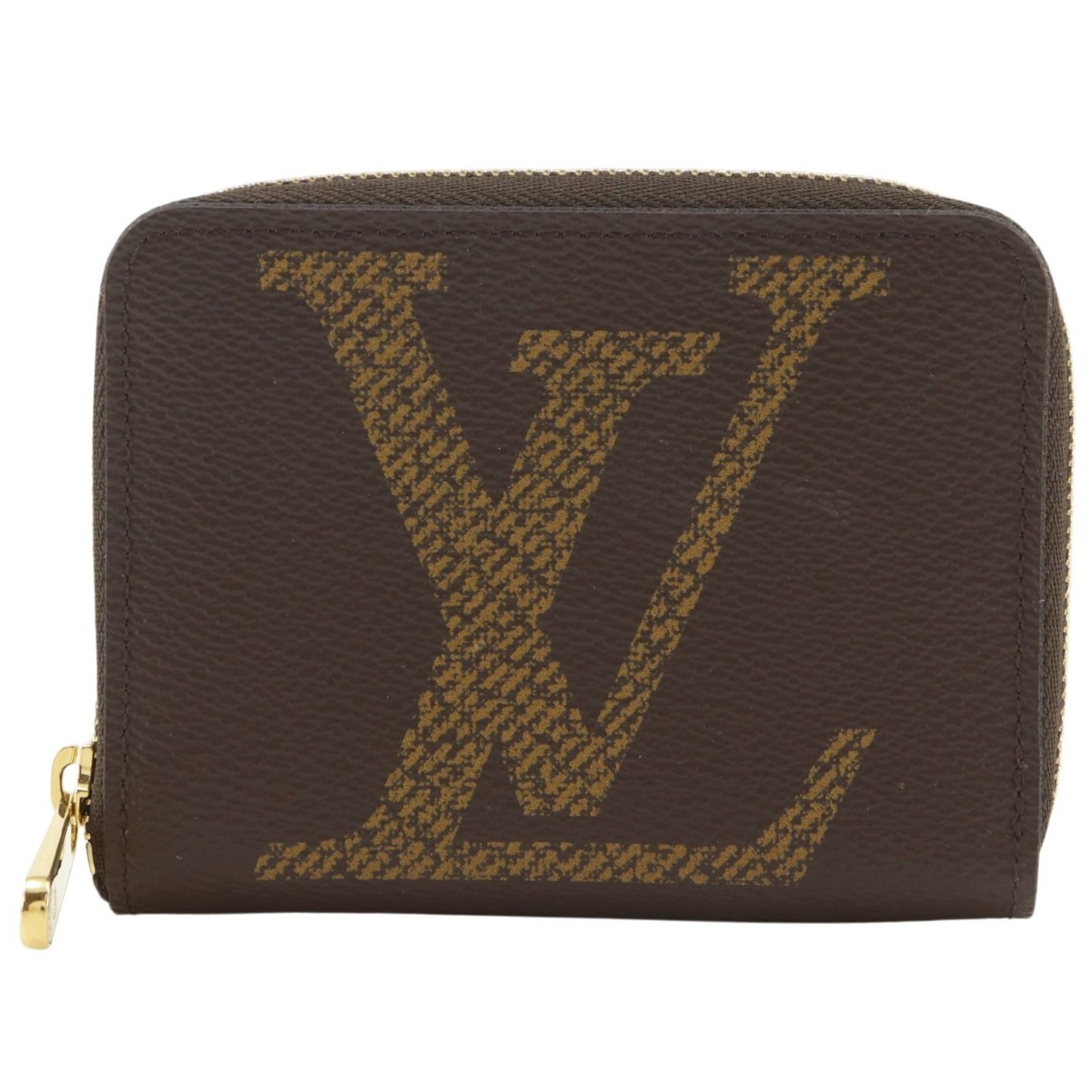 Louis Vuitton Zippy Coin Purse Monogram Giant Brown Case