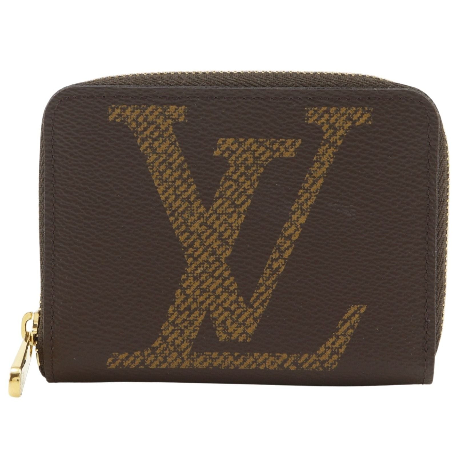 Louis Vuitton Zippy Coin Purse Monogram Giant Brown Case