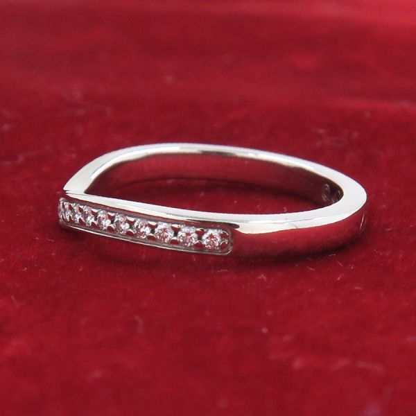 Cartier Ballerina Wedding Ring Pave Diamond — view 3